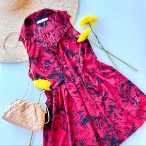 MINKPINK Red Floral Boho Dress